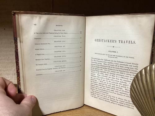1854 Gerstacker’s Travels - 1st English Edition - South American & California - Picture 6 of 11