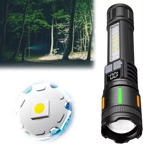 2 x 99000000 Lumens Super Bright LED Tactical Flashlight Rechargeable Work Light - Foto 10 di 12