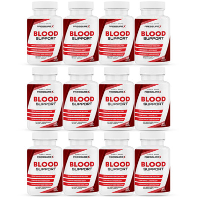Pressure X Blood Support Pills to Balance Blood Pressure & Sugar Levels -12 Pack
