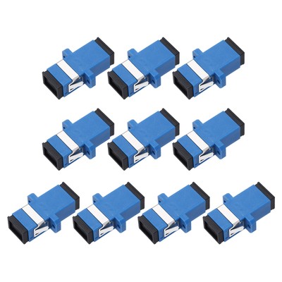Fiber Optic Coupler SC/UPC Single Mode Simplex for Network Internet, 10 Pack