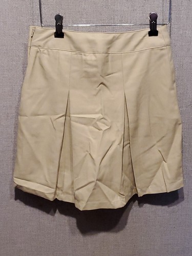 Cat & Jack Girls' Pleated Uniform Scooter Skirt Khaki Size 12 New With Tags - Picture 4 of 4