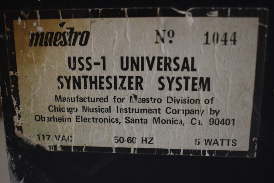 Maestro Universal Synthesizer Effects System USS-1 | eBay