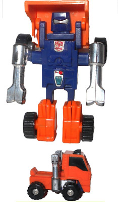 **** The Original 1984 *** Transformers HUFFER vintage complete orange mini bots