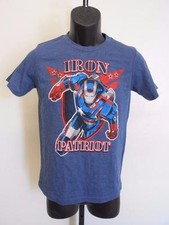NEW Ironman "IRON PATRIOT" YOUTH Size M Medium 10/12 Marvel Blue Shirt