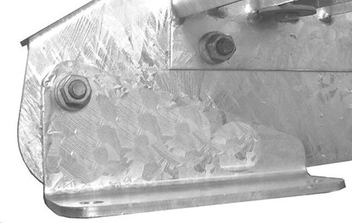 Scala in acciaio scala 7 gradini larghezza 160 cm / altezza piano 100-140 cm zincata - Foto 4 di 5