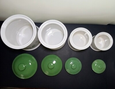 JAY IMPORT CALLAWAY CORNING COORDINATES CORELLE GREEN IVY CANISTER