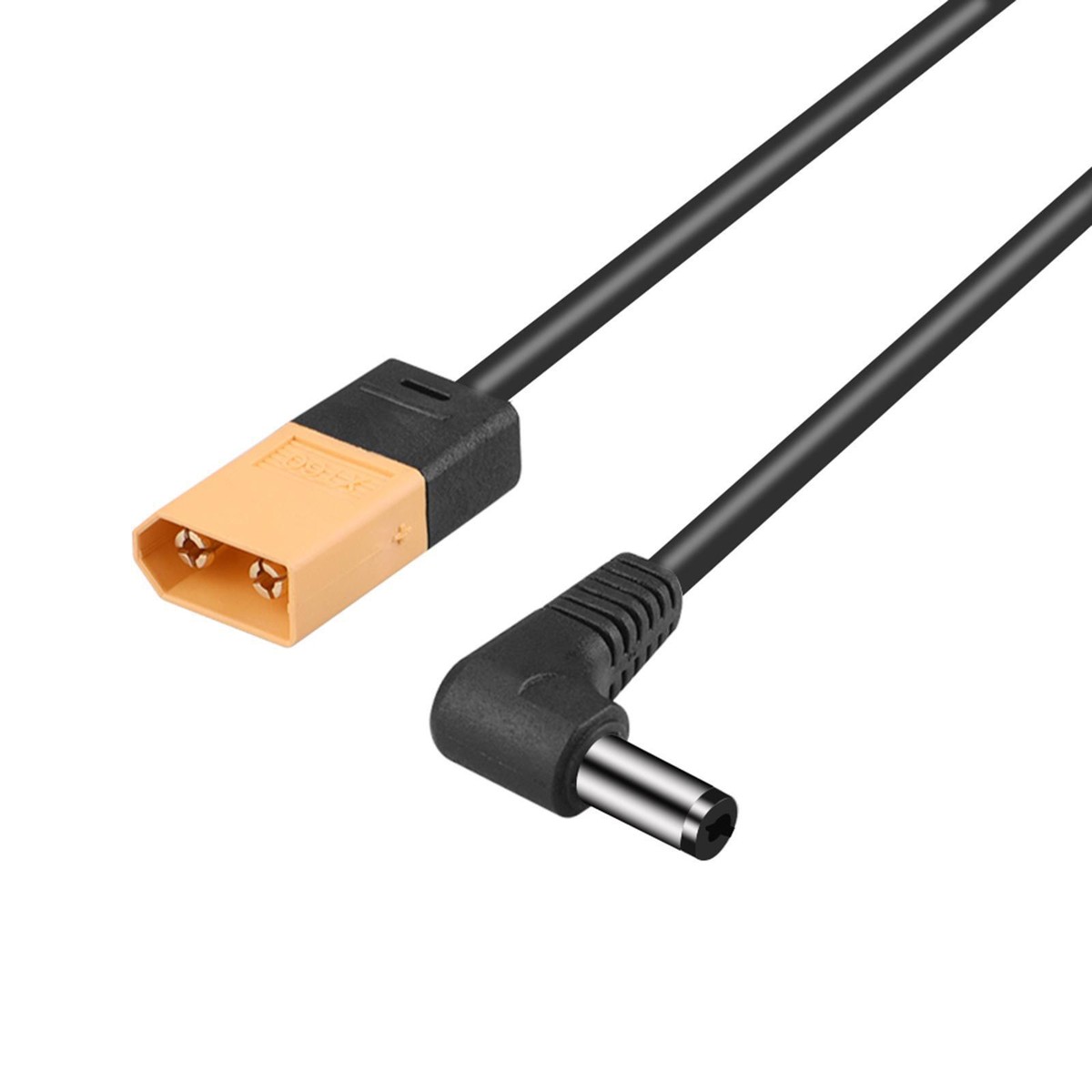 Adaptateur XT60 Vers DC5521 - 2 Pièces Sans Soudure | Pour Fer TS100, Drone, FPV | Connecteur Or
