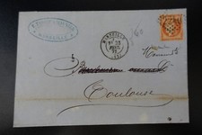 CÉRÈS N°48 sur LETTRE oblitéré LOSANGE GC 2240 MARSEILLE