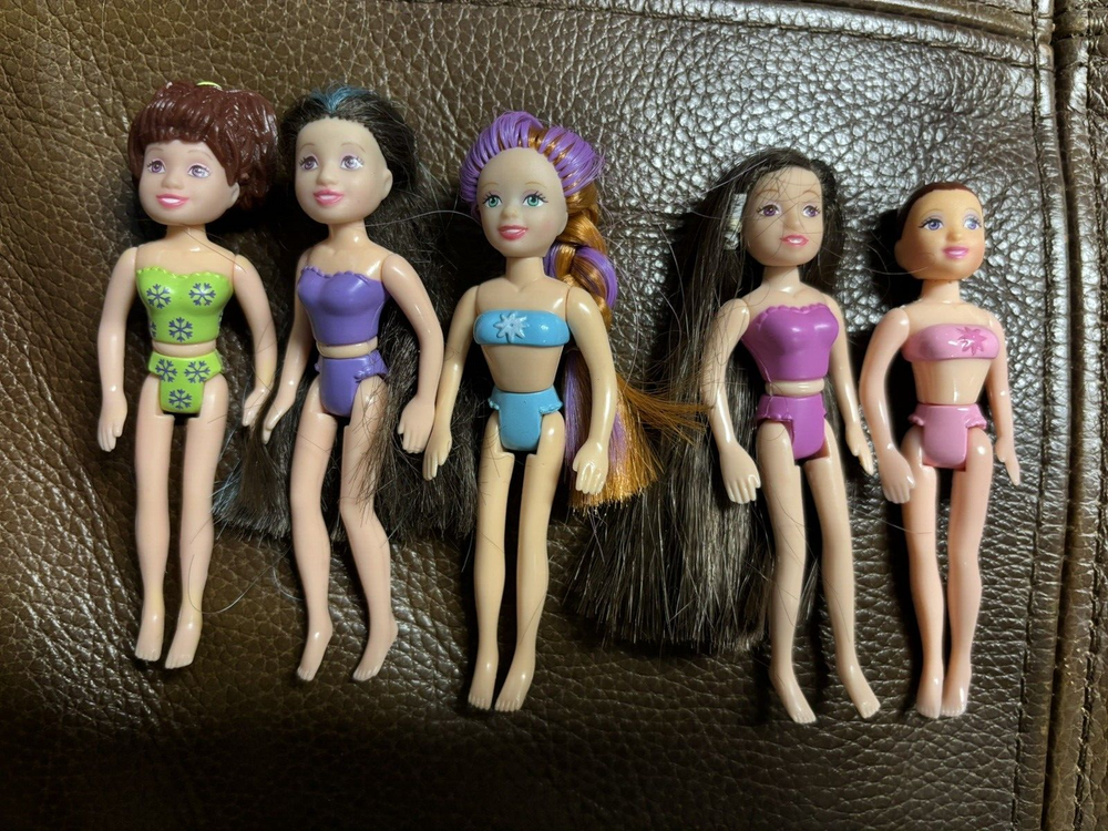 Polly Pocket 5  Figures Vintage dolls-4
