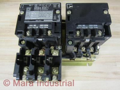 Square D 8736SCO8S Starter 8736-SC08S W/O Top Wires/Reset Button
