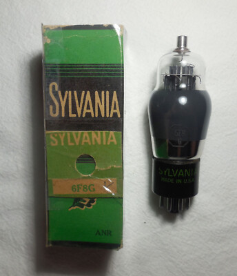 Sylvania 6F8G Twin Triode Vacuum Tube NOS B&K747 gm:113/110