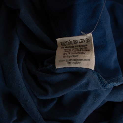Mujer GUDRUN SJODEN Azul Flores Manga Larga Vestido Túnica Talla 2XL 12488 - Imagen 7 de 7
