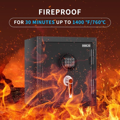Fireproof Home Safe, 1.8 Cubic Feet, Digital Keypad Lock Security Safe - Picture 4 of 9