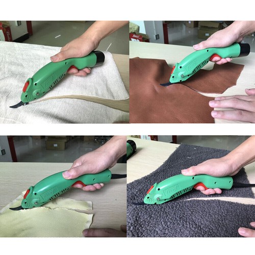Portable Cordless Electric Scissors Fabric Leather Cutting Tool w/2 Head+Battery - Picture 9 of 9