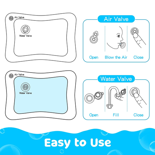 Tummy Time Water Mat丨Inflatable Tummy Time Water Play Mat for Babies, Infants an - Picture 6 of 12