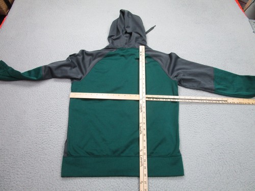 The North Face Sweater Mens M Green Gray Zip Hoodie Sweatshirt Outdoor Gorpcore - Picture 10 of 16