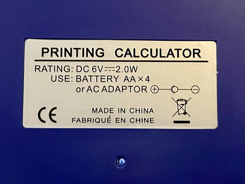 CATIGA CP-30A BLUE PRINTING CALCULATOR FREE SHIPN π¦ lπk - Picture 12 of 21