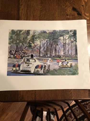 AWESOME 1978 Porsche 936 Spyder 24 Hours Of Le Mans Gotschke Poster 23x17 - Picture 2 of 3