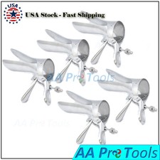 LOT of 5 CUSCO SPECULUM Medium VAGINAL Hospital Use W/Central Screw Gynecology