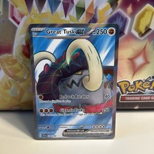 Pokemon Card Great Tusk EX 230/198 Scarlet & Violet Base Set Full Art NM