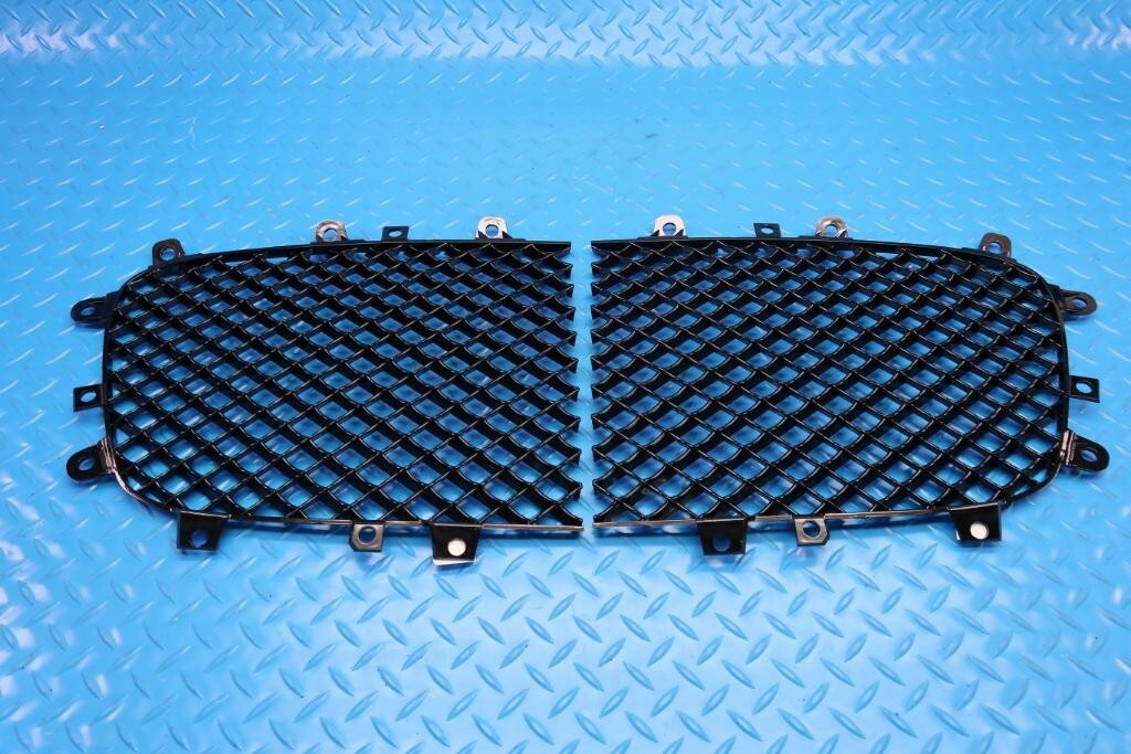 Bentley Continental Gtc Gt Flying Spur black front center grille inserts #12382