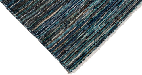 Alfombra oriental anudada a mano Ziegler 193 x 153 cm-fina, alfombra, alfombra, azul - Imagen 8 de 11