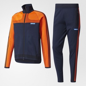 orange adidas sweatsuit