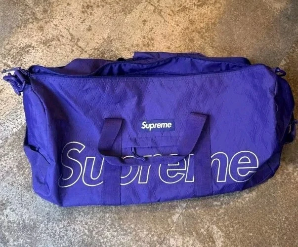 FW18 Sac de voyage Supreme résistant à l'eau et à l'abrasion 3M logo réfléchissant violet