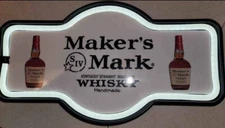 New Makers Mark 17" x 10" Sign home decor led man cave sign. Perfect gift Idea.