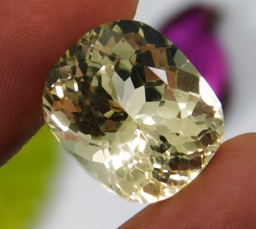 Certified 19.80 Ct Natural Attractive Citrine Cushion Cut Gemstone From Brazil - Picture 6 of 15
