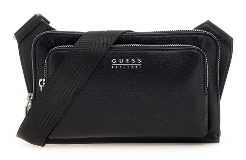 GUESS Milano Flat Bumbag Gürteltasche Black schwarz Neu