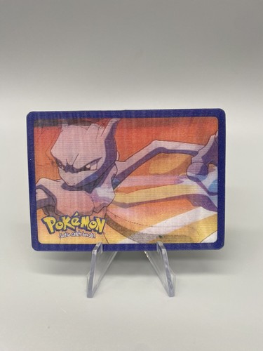 Vintage 1998 HASBRO Pikachu Project MewTwo Holographic 3D Lenticular Promo Card