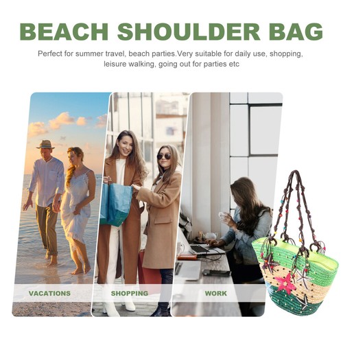 Shopping Basket Oversized Tote Bag Travel Beach Handbag Large Mesh Beach Bag - Picture 2 of 12