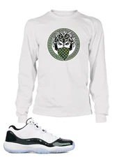 Mask One Tee Shirt to Complement Match J11 LOW EMERALD Sneaker T