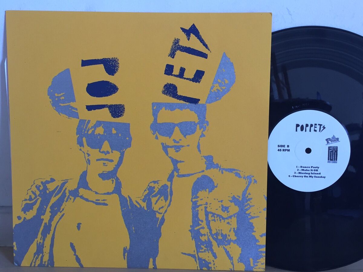 Poppets self titled 2009 EX ORIG FDH FOLDED SILKSCREEN COVER