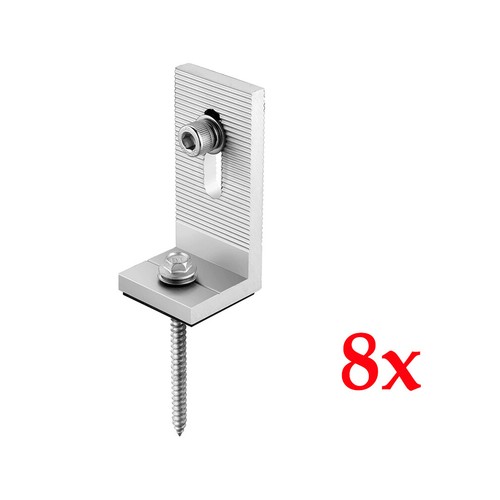 Alu Winkel Verbindungswinkel 90° Aluschiene Kreuzverbund Profil PV Solar Halter - Bild 11 von 17