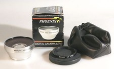 WIDE ANGLE AUXILIARY LENS, 52MM W/ 52-58MM ADAPTER AND CASE