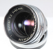CARL ZEISS 50MM F/2 SONNAR POST WAR '50S CONTAX RANGEFINDER MOUNT SCRATCHES 2