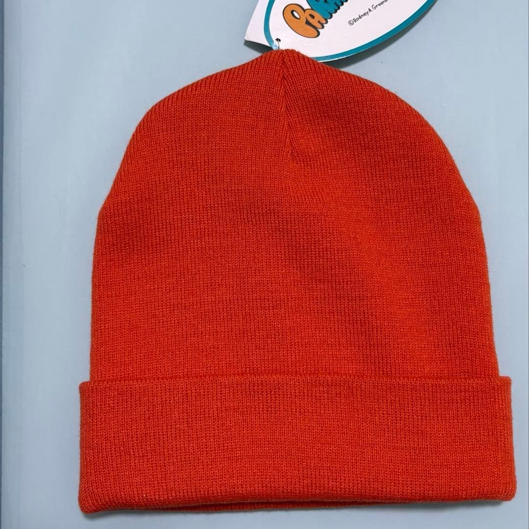PaRappa the Rapper Orange Knitted Hat Beanie Frog Emblem Unisex