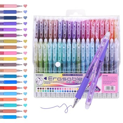 Katze-Tatze Erasable Gel Pens, 36 Colors Medium Point 0.7 mm 36 Pack
