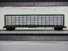 Solid Wood Wrapped Lumber Load for N Scale 60 Foot Centerbeam Flat Car