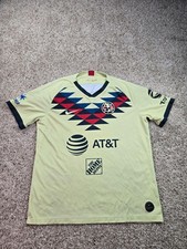 Club América Jersey Shirt Mens Small Yellow Soccer Nike AT&T Home Depot