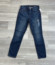 GAP True Skinny Ankle Jeans Stretch Mid Rise Skinny Leg Women's Size 26 NEW