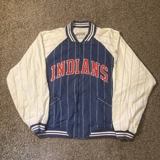 Cleveland Indians varsity Vintage Mirage Cleveland Indians Leather Varsity Jacket — listing 4