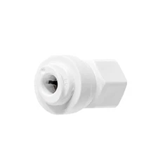 1/4" Quick Connect x 1/4" Comp (7/16" UNS Thread) Female Faucet Adapter Fitting.