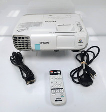 Epson PowerLite 98H 3LCD Projector Eco-Friendly 4K 3000 Lumens W/Remote-27 hrs