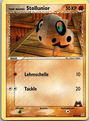 Pokémon Stollunior 58/95 EX Team Magma vs Team Aqua 2005 Deutsch