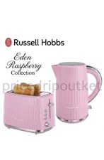 Russell Hobbs Eden Raspberry Pink Kettle and 2-Slice Toaster Set