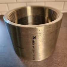 Stainless Class 150 4" Threaded Coupling 304 Grade Stainless NPT Threading