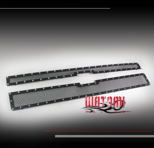 14-15 CHEVY SILVERADO 1500 HIGH COUNTRY UPPER RIVET STAINLESS MESH GRILLE BLACK